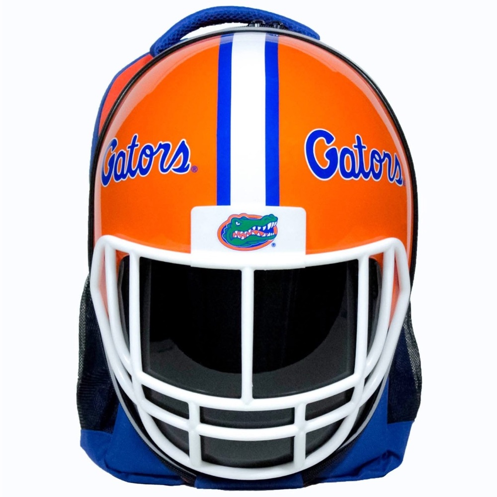 Helmet Backpack - Orange and Blue